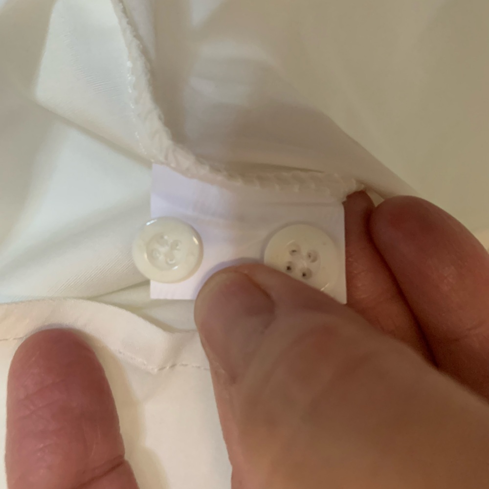 Men’s (BUNDLE OF TWO) White Dress Shirts NWT 🌴 - Picture 6 of 11